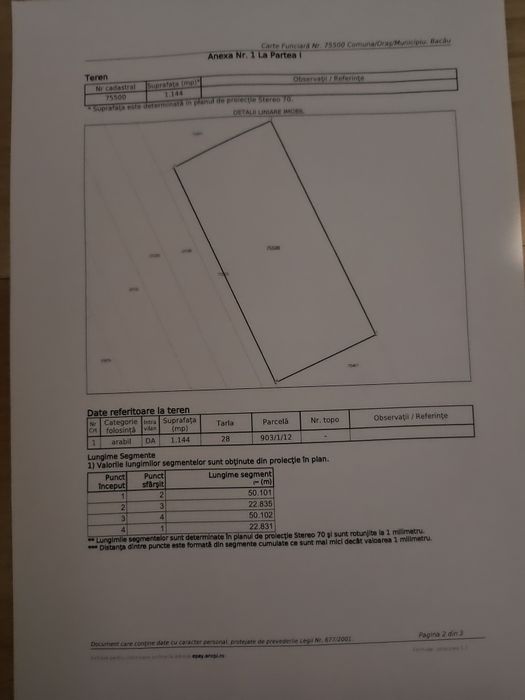 Teren de vanzare 38e.