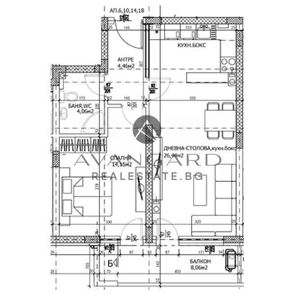 Продава се Двустаен апартамент в Пловдив, Тракия - 76 кв.м за 1323 €/кв.м - Снимка #1