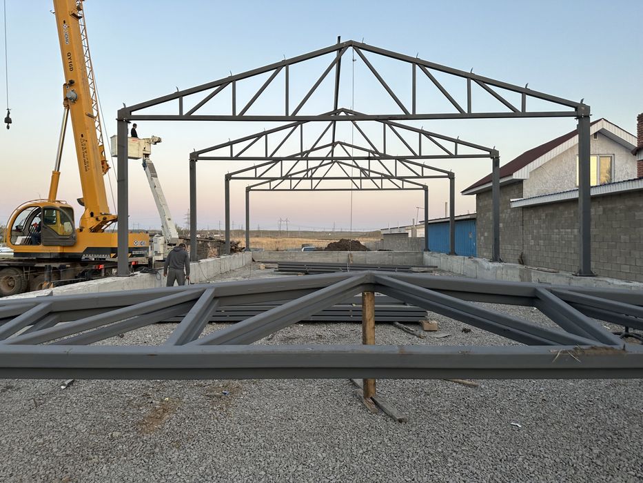 Монтаж металлоконструкций и монтаж сэндвич панел