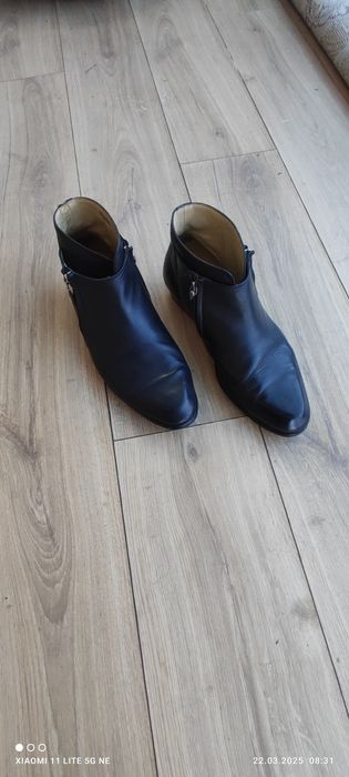 Итальянские кожаные сапоги