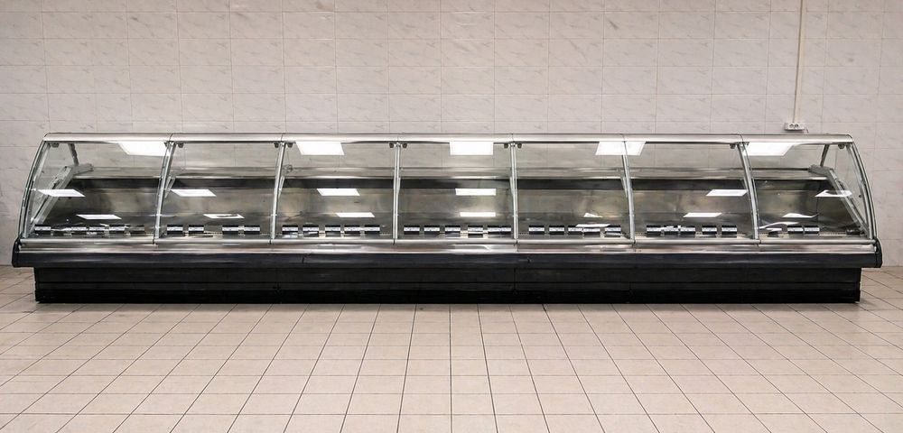 Vitrină frigorifică carne mezeluri inox profesională