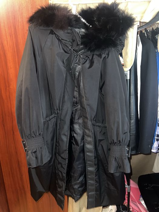 Geaca Parka gluga blana naturala