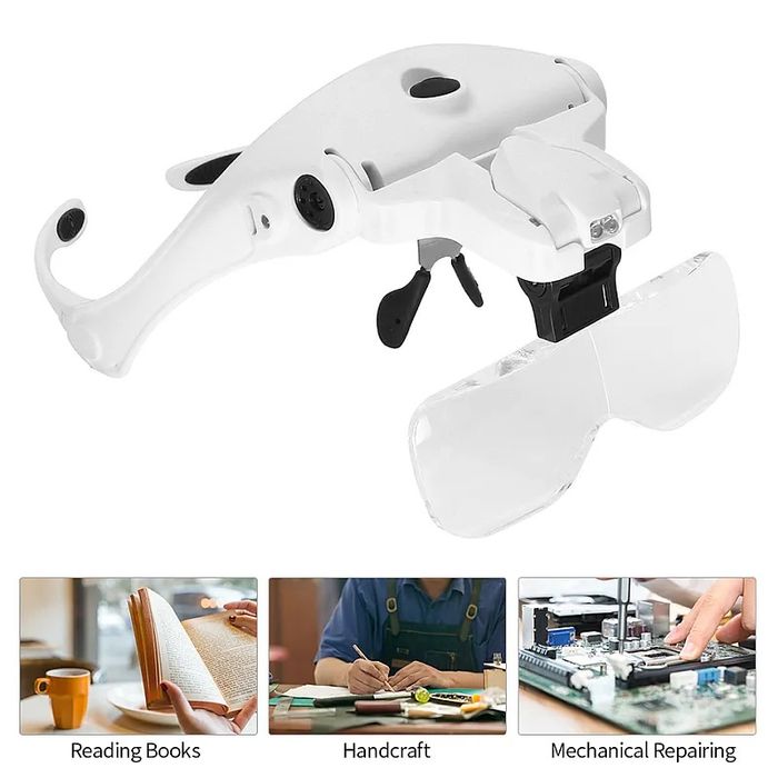 Ochelari cu 5 tipuri de LUPE si LED
