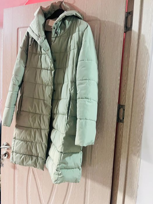 Дамско зимно яке цвят мента