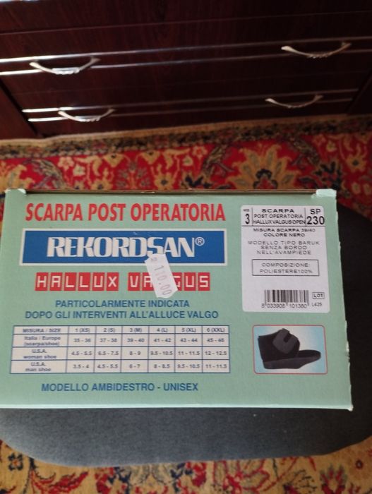 Следоперативна обувка размер М (39-40)