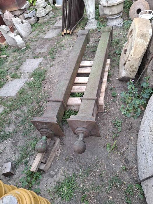 Stâlpi vechi fontă 5buc.Piese fonta balustrada