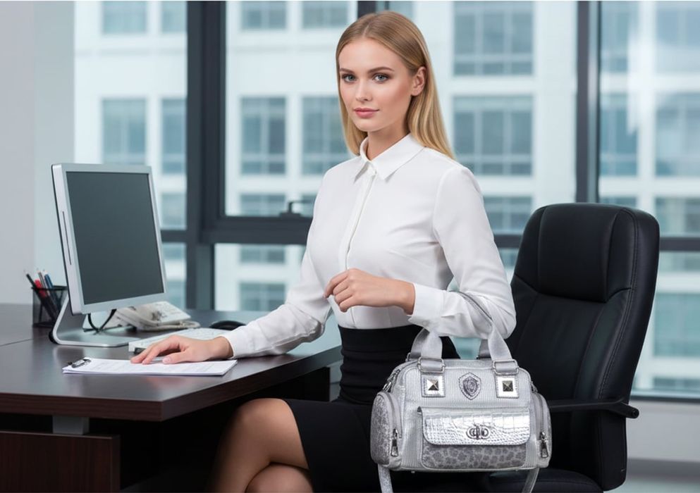 Луксозна Дамска чанта  от висококачествена кожа