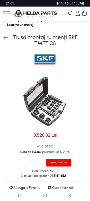 Trusa montaj rulmenti