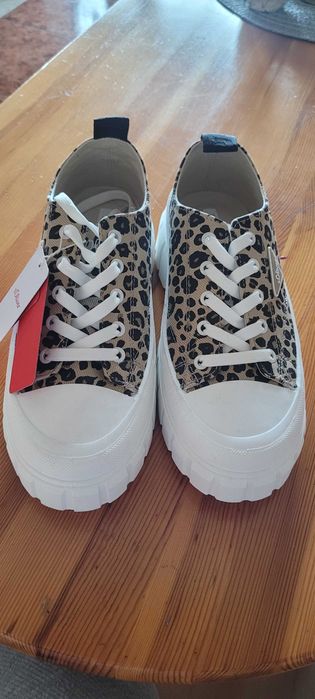 Обувки, сникърси тигрови оригинални 39 S'Oliver