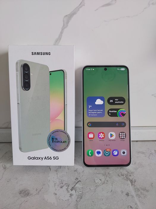Samsung A56 8/256 Ideal Holat | Karobka | IMEI registratsiya | 5G