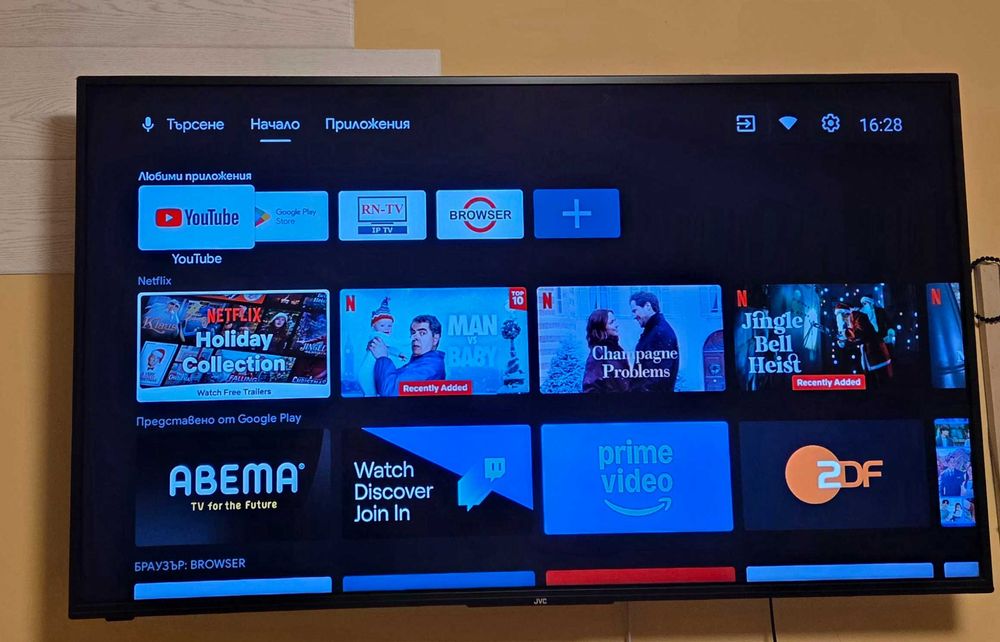 ТЕЛЕВИЗОР JVC 55" 4K Ultra HD LED  Smart Android КАТО НОВ