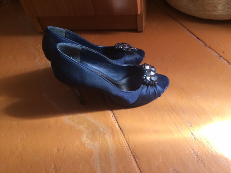 Туфли вечерние синие