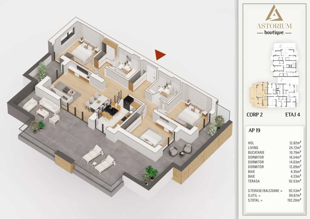 Apartament 4 Camere Generos cu Design Elegant Comision 0%