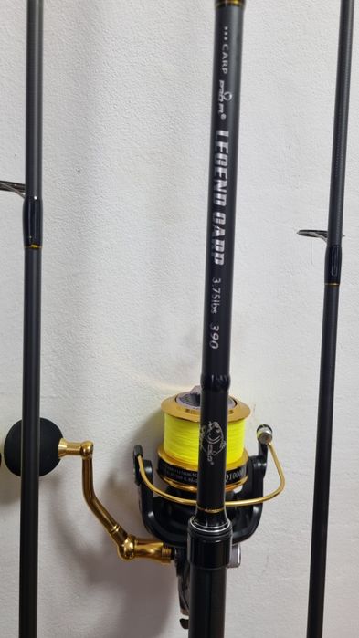 Set 3 Lansete FL LEGEND CARP 3.90 3.75 Lbs + 3 Mulinete AQUASITE 10000