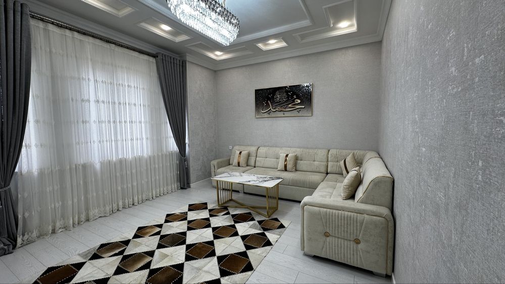 Новый коттедж в Ханабаде (2 сотки). 5 комнат. С мебелью и техникой!