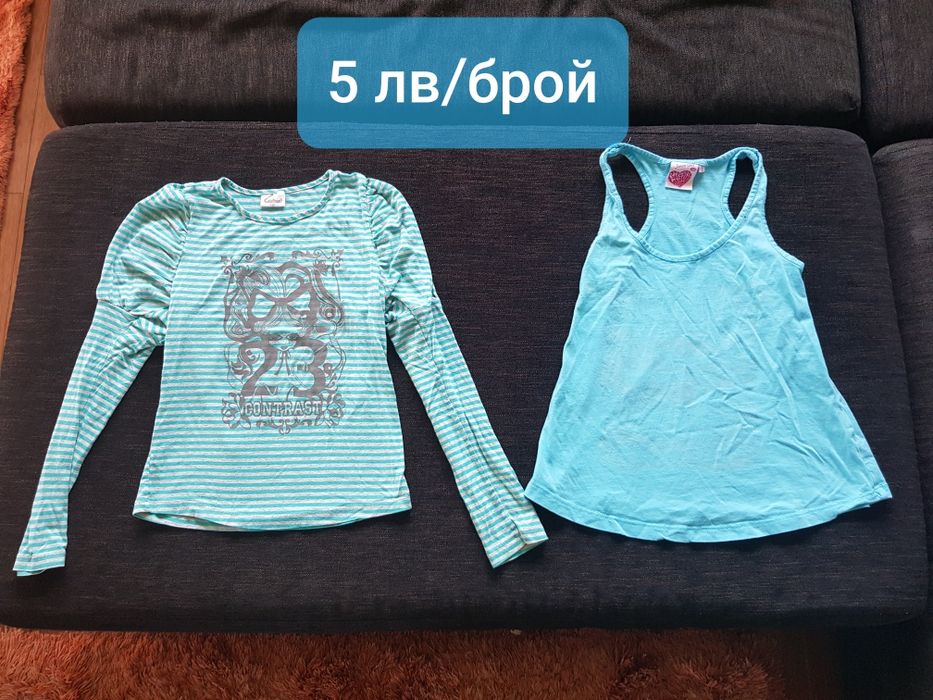 Лот 22 маркови дрешки за момиче 7-8 години, ръст 122-128