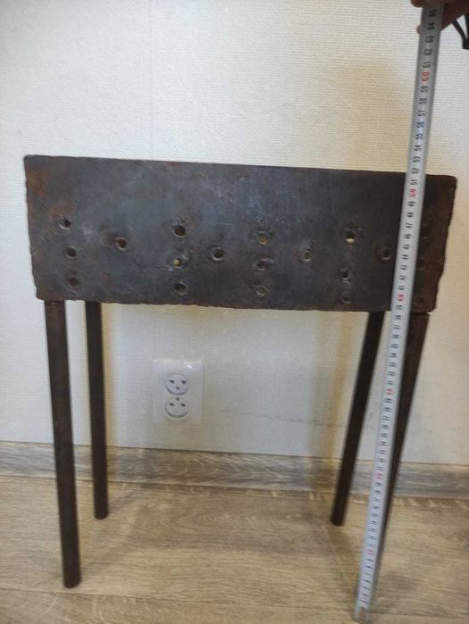 мангал небольшой самодельный, разборный ,металл 2мм + уголь!