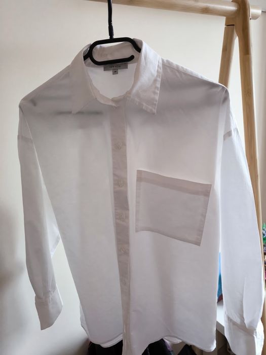 Бяла свободна риза Verychi