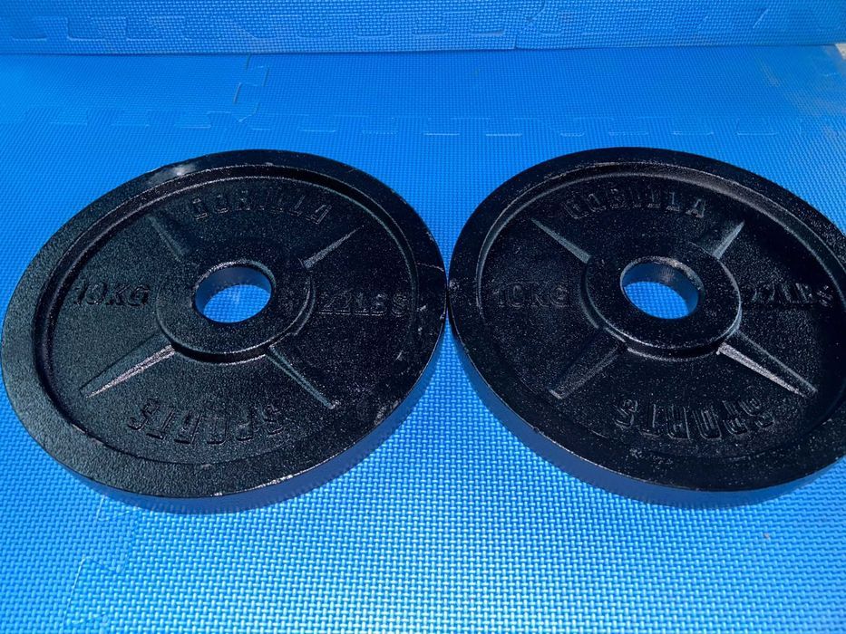 Set discuri Olimpice din fontă 50 kg 2x15 kg 2x10 kg 50/51 mm