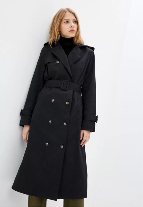 Тренч женский черный