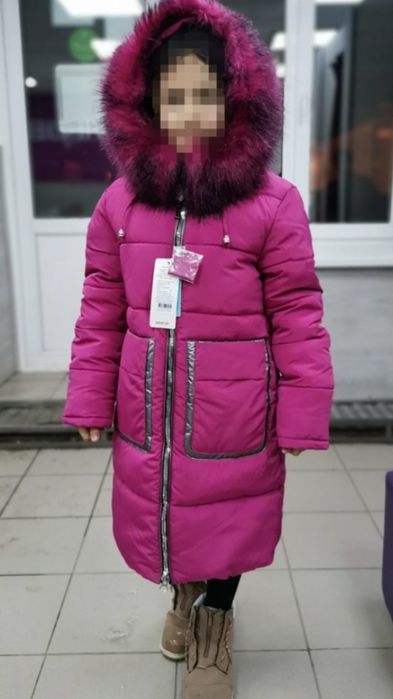 Пальто зимнее на девочку 5-6 лет