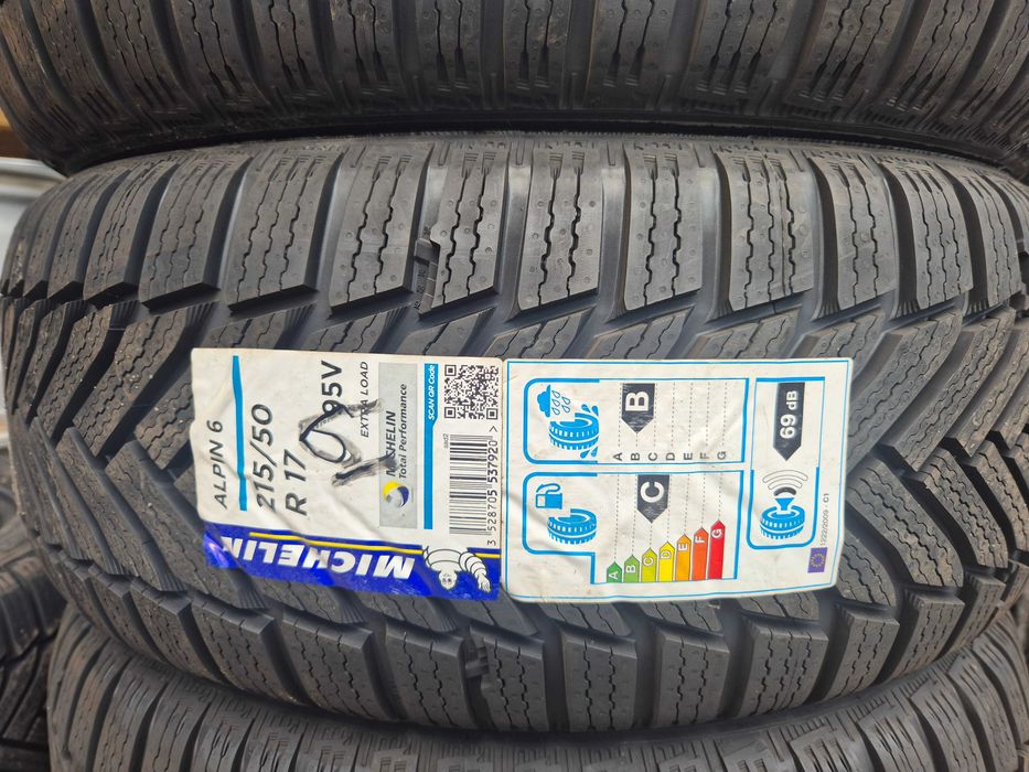 4 Anvelope M+S IARNA - 215/50/17 95V XL - Michelin Alpin 6 - NOU - DOT 2019 !