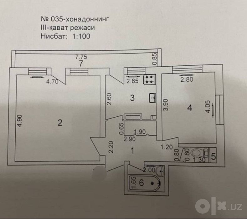 Продается 2-х комнатная квартира. Ташсельмаш