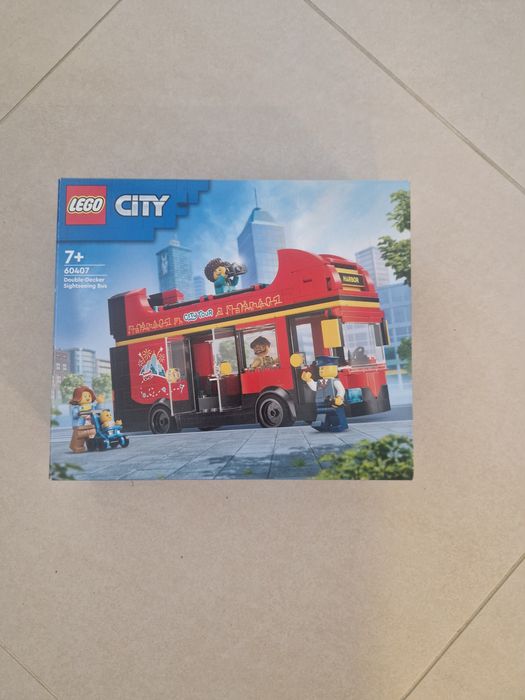 Lego 60407( ca nou ) Autobuz turistic rosu cu etaj