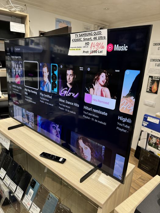 Smart TV QLED SAMSUNG 43Q60C, 108 cm, 4K Ultra HD