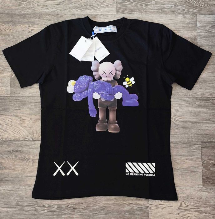 Нова мъжка тениска Off white блуза фланелка 100% памук
