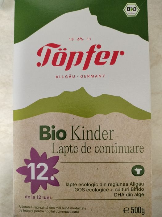 Lapte praf Topfer 2 bucăți 80 lei