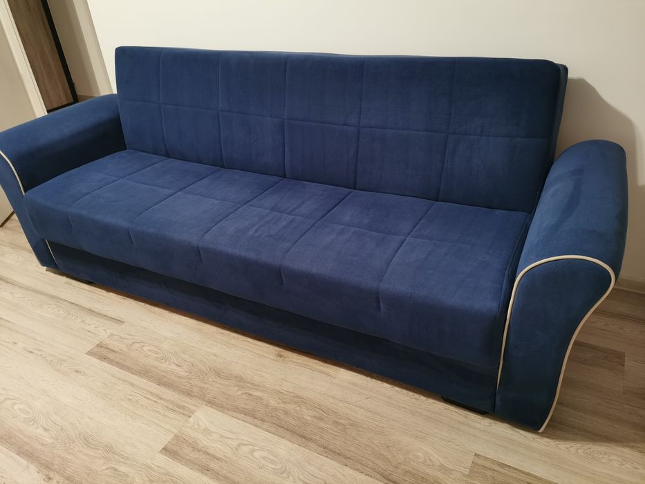 Canapea extensibila Modella Jade 3 locuri, saltele cu arcuri