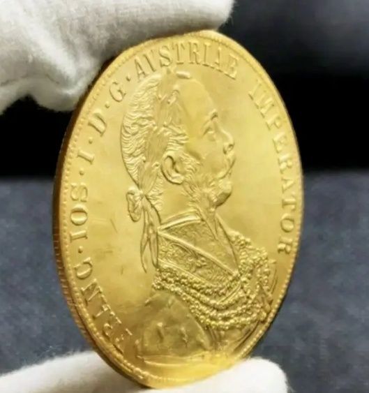 Moneda placate cu aur de 14k