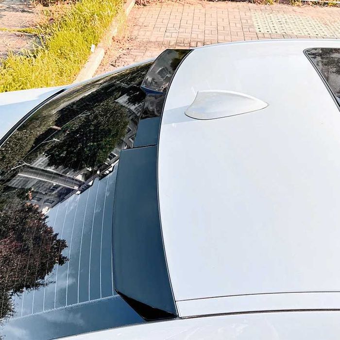 Eleron Lip Luneta Geam BMW Seria 3 G20 M3 M4 G80 VStyle, Negru Lucios