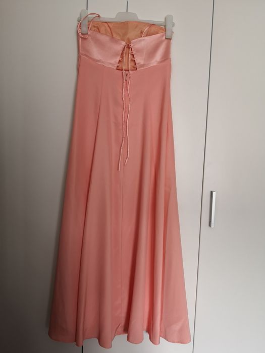 Rochie de ocazie, seara, bal de absolvire, coral, marimea 38-42