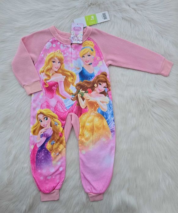 Детска пижама гащеризон Принцеси 18-24 месеца - НОВА