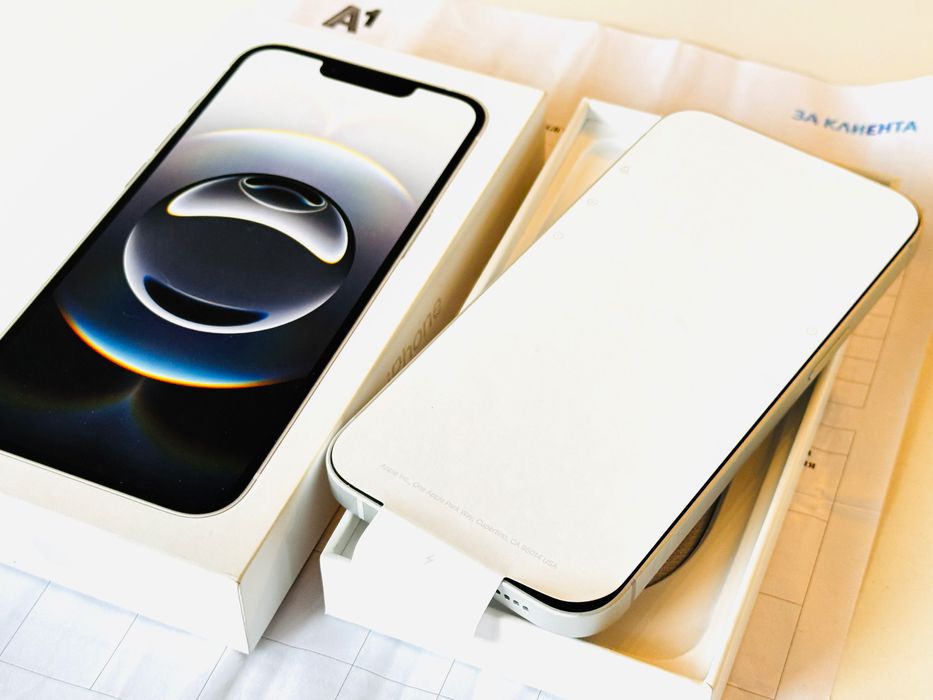 НОВ! Iphone 16E 128GB White Гаранция 2 години