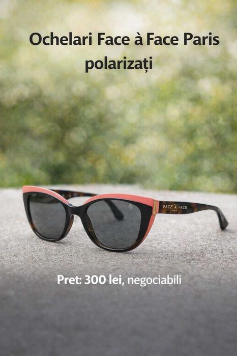 Ochelari de soare Face à Face Paris — model unic, HAND MADE