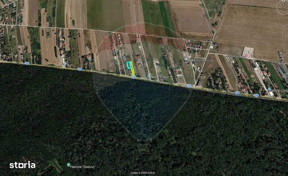 Teren intravilan, langa padure, 752 mp, Bolintin-Deal