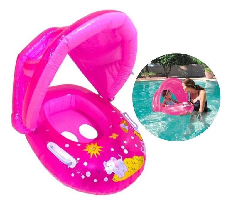 Детски надуваем пояс със сенник и дръжки за деца