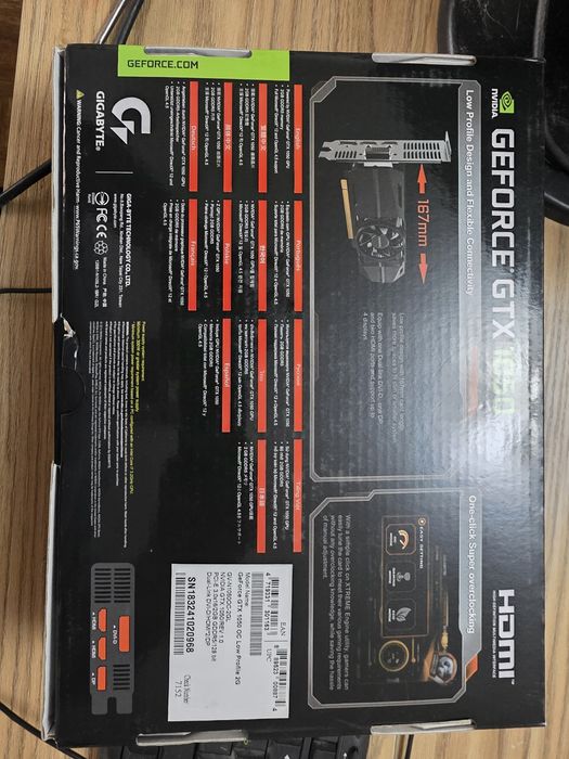 Видео карта GTX 1050, новая