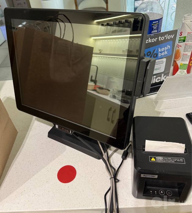 Продам POS- терминал с сенсорным экраном + чековый принтер Xprinter