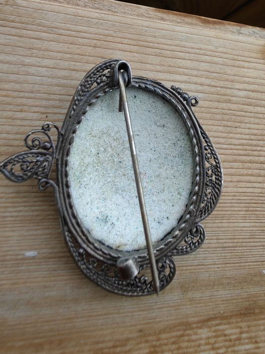 Брошь финифть, Советских времен,