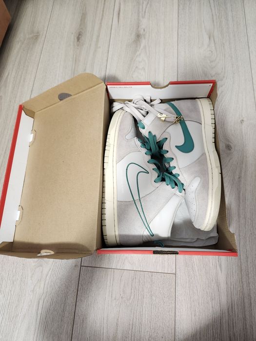 Nike Dunk High SE First Use Light Bone Sail Green măsură 43