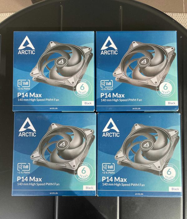 Ventilator Arctic P14 Max 140mm PWM set de 3