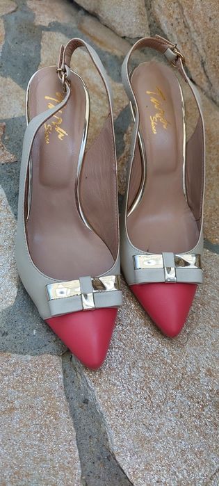 Дамски обувки от естествена кожа - 39 размер.