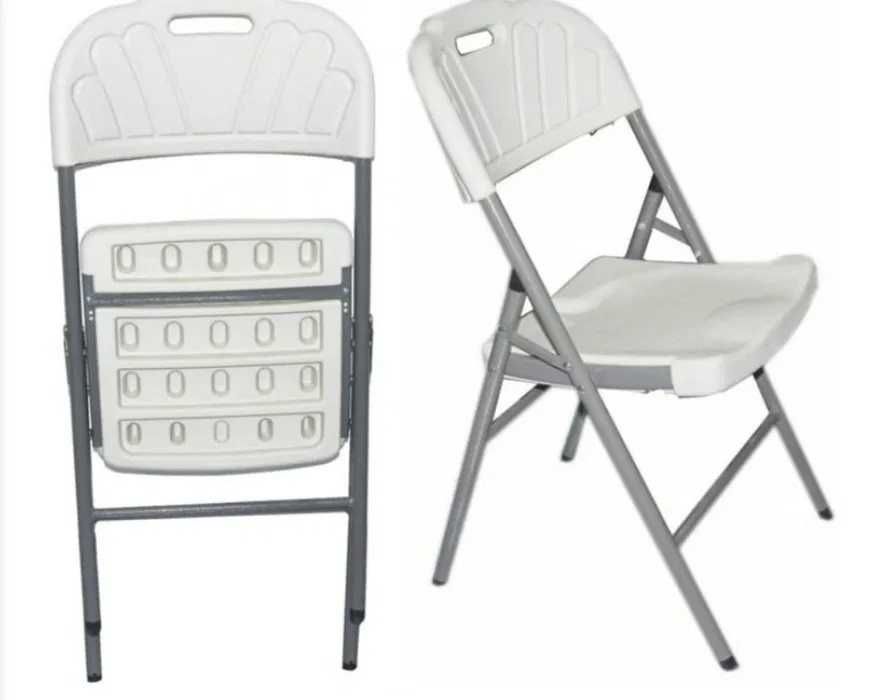 Стол, Сгъваем, метална основа, 2 цвята