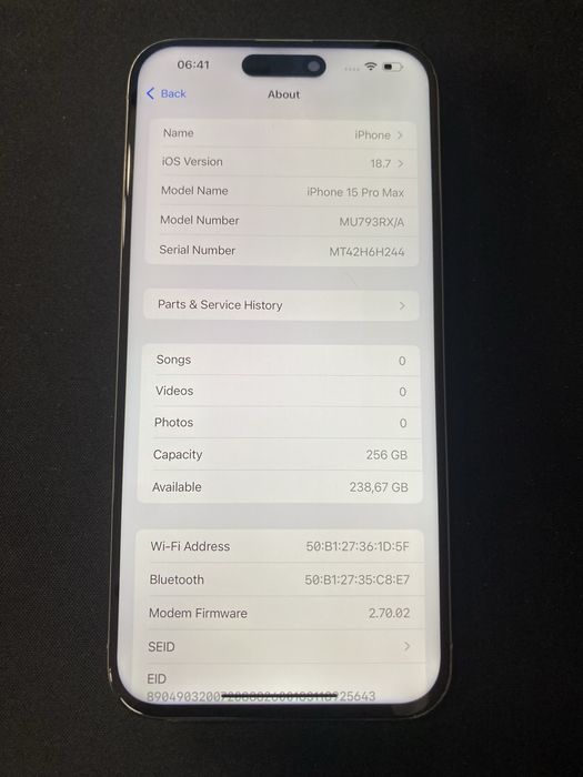 Apple iPhone 15 Pro Max 256Gb id-XXL3792