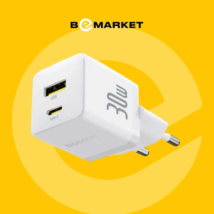 Зарядное устройство Baseus Palm Fast Charger 1xUSB-A 1xUSB-C 30W