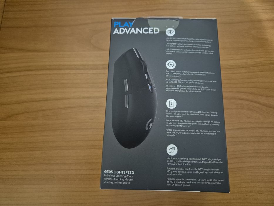 Запазена Logitech G305 пълен комплект